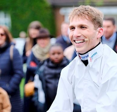 LEADING RIDER HARRY COBDEN HAPPY TO BE BACK AT EPSOM DOWNS FOR TOMORROW’S SASH & DASH BY QUICKSIDE J