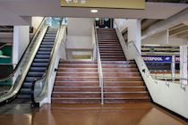 Sandown - Surrey Hall Stairwell and escalator.jpg