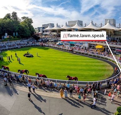 What3Words at Sandown Park Racecourse